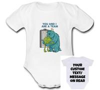 Monsters Baby Grow Customisable Personalised Unique Vest Babygrow Girls Boys Unisex top cute Bodysuit Custom Text Inc