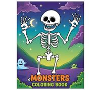 Monsters Coloring Book: A Fun Spooky Adventure Filled With Quirky Creatures for Creative Kids and Teens