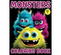 Monsters Coloring Book: Cute Kawaii Monsters Coloring Book for kids, teens and adults | 8.5 x 11 | single-sided pages | 101 pages