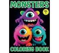 Monsters Coloring Book: Cute Kawaii Monsters Coloring Book for kids, teens and adults | 8.5 x 11 | single-sided pages | 101 pages