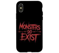 Monsters Do Exist Tshirt Men Women GYM Gothic Scary Horror Case for iPhone X/XS