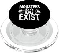 Monsters Do Exist Tshirt Men Women GYM Gothic Scary Horror PopSockets PopGrip for MagSafe