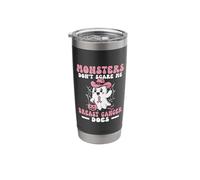 Monsters Don't Scare Me Breast Cancer Does Stainless Steel Insulated Tumbler