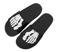 Monster's Foot Bone Novelty Slide Sandals for Women, Comfotable Open Toe Non Slip Single Band Slide Sandals