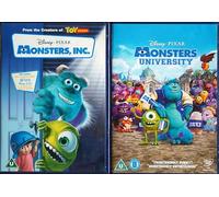 MONSTERS INC 1-2 COMPLETE COLLECTION / 1. MONSTERS INC. / 2. MONSTERS UNIVERSITY = ULTIMATE 2x DVD UK SET