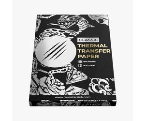 Monsters Ink Classic Thermal Transfer Paper, Tattoo Stencils Paper (Box of 100)