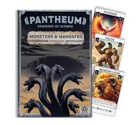 Monsters & Mandates Expansion for Pantheum | Family Strategy Game for Greek Mythology Fans | Ages 12+ | for 1-4 Players | Average Playtime 45-60 mins | Perfect for Family Game Night