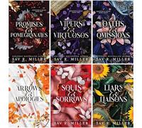 Monsters & Muses Series by Sav R. Miller 6 Books Deluxe Edition Set (Promises and Pomegranates, Vipers and Virtuosos, Oaths and Omissions, Arrows and Apologies, Souls and Sorrows & Liars and Liaisons)