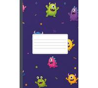 Monsters Notebook: 120 College Ruled Lined Pages | 6x9 Inches (15x23 cm) | Cute Monsters Notebook for School, Work and Everyday Writing | Soft Cover