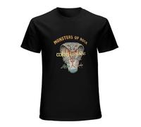 Monsters of Rock DONINGTON Park UK 1990 T-Shirt Graphic Mens Basic Black Unisex Cotton Casual Tee 3XL