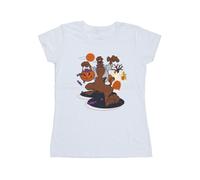 Monsters Pumpkin Cotton T-Shirt Scooby Doo White M