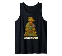 Monsters Under Bed Sweet Dreams Retro Vintage Sleep Tight Tank Top