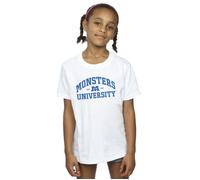 Monsters University Logo Cotton T-Shirt Disney White 9 Years