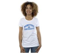 Monsters University Logo Cotton T-Shirt Disney White L