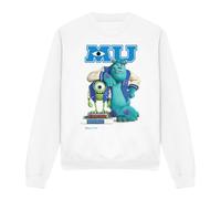 Monsters University Mike And Sulley Pose Unisex Sweatshirt, White, XX-Large