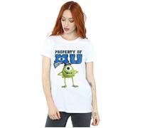 Monsters University Property Of MU Mike Cotton Boyfriend T-Shirt Disney White 4XL