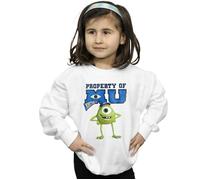 Monsters University Property Of MU Mike Sweatshirt Disney White 9 Years