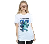 Monsters University Property Of MU Sulley Cotton Boyfriend T-Shirt Disney White S