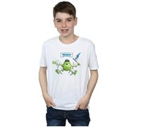 Monsters University Taped Mike T-Shirt Disney White 9 Years