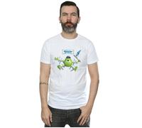 Disney Mens Monsters University Taped Mike T-Shirt - White - White - XXL
