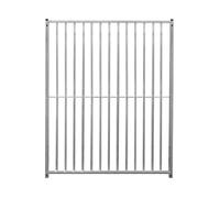 Dog Run Panels Galvanised Steel Kennel Heavy Duty Walk In Animal Enclosure Pen Fence Playpen Outdoor Support Bar 8cm Bar Spacing 1.84m x 1.5m Modular FREE Ground Fixing Brackets & Fixing Kit