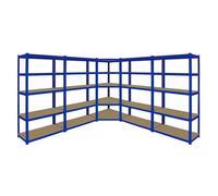 MonsterShop 1 X Corner Garage Racking Unit & 4 X Single Racking Storage Units