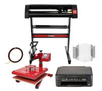 Monstershop 10 Face Masks, Swing Heat Press, Epson Printer, Vinyl Cutter & Signcut Multi