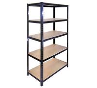 MonsterShop 10 X Monster Racking 90Cm Black Garage / Utility / Shed Storage Racks Bays / Warehouse Shelving / Free Rubber Mallet