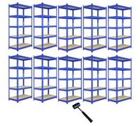Monster Racking 10 X Q-rax Blue Metal Racking Units 120 X 50 X 180Cm, Blue