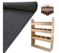 T-mech 11sqm Anthracite Van Lining, Glue & Ford Transit Custom Rack