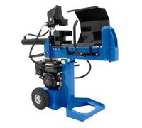 Log Splitter 15 Tonne Hydraulic Ram 5L Wood Cutter 7HP Petrol Engine Horizontal Vertical 520mm Max Timber Length Protection Cage Fast Cycle Time Dual Handles 4 Way Cross Wedge & Rain Cover Included