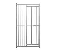 MonsterShop 1M Dog Run Panel With Door - 8Cm Bar Spacing