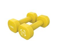 Monstershop 2 X 1.5Kg Neoprene Dumbbells In Yellow Yellow