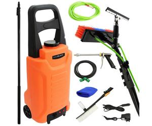 MonsterShop 20Ft Water Fed Cleaning Pole & 30L Water Trolley