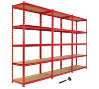 Z-Rax Metal Racking Unit Red 3 Pack and Free Mallet, none