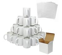 Monstershop 36 11oz White Mugs With Boxes & 5 Sublimation Sheets