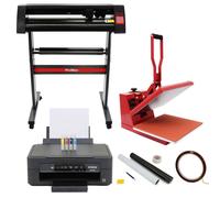 Monstershop 38cm Clam Press, 720mm Vinyl Cutter, Epson Printer & Weeding Kit Monstershop Multicolor