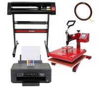 PixMax 38cm Swing Press, 720mm Vinyl Cutter & Epson Printer