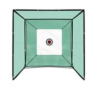 Golf Practice Cage 10ft 3m Driving Range High Impact 25mm Mesh Hitting Professional Swing Training Equipment Outdoor Freestanding Steel Frame Bullseye Target FREE Artificial Grass Mat & 6cm Rubber Tee