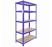 Monster Racking 4 x 90cm Blue Storage Racks with 4200kg Capacity, Free Bay Connectors and Mallet