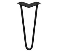 MonsterShop 4 X Hairpin Leg - 12 - Black - 2 Prong - 12M