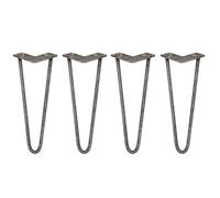 MonsterShop 4 X Hairpin Leg - 14 - Unfinished - 2 Prong - 12M