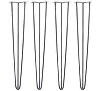 MonsterShop 4 X Hairpin Leg - 28 - Unfinished - 3 Prong - 10M