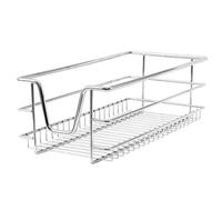 Monstershop 4 X Kukoo Kitchen Pull Out Storage Baskets - 300Mm Wide Cabinet In Silver Silver