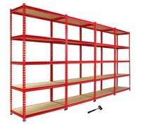 Z-Rax Metal Racking Units Red - Pack of 4, none