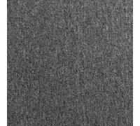 40 x Carpet Tiles Anthracite Grey 10m2 Heavy Duty Commercial Retail Shop Office Home Domestic Premium Flooring Easy Installation 50cm x 50cm Square Anti Slip Grey