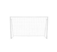 Football Goal Net 6 x 4ft All Weather PVC Goalpost 30ply Knotted Netting 24 Clips Portable Training Practice Indoor Outdoor Quick Slot & Click Assembly 5 Hole Target Sheet 16 Bungee Straps & Carry Bag