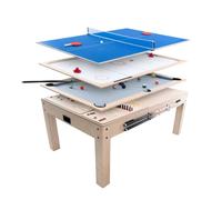 Monstershop 7-In-1 Games Table - Oak in Beige Monstershop Beige