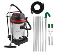 Monstershop 80L Wet & Dry Vacuum With Gutter Vacuum Poles & 5M Hose In Silver Silver One Size