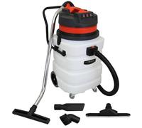 90L MAXBLAST Industrial Wet & Dry Vacuum Cleaner & Attachments, Powerful 3000W, 90 Litre, Stainess Steel